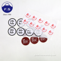 Toy Labels Round Shape PVC Waterproof Sticker Paper Custom Manufactory
